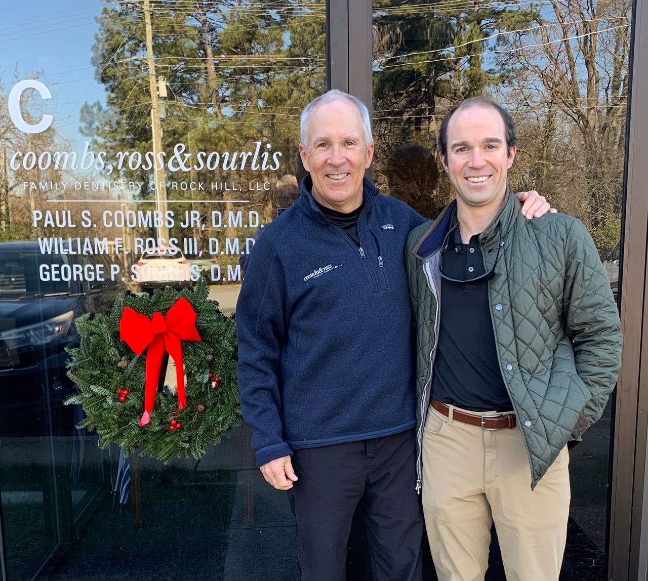 Dr. Spencer outside the office